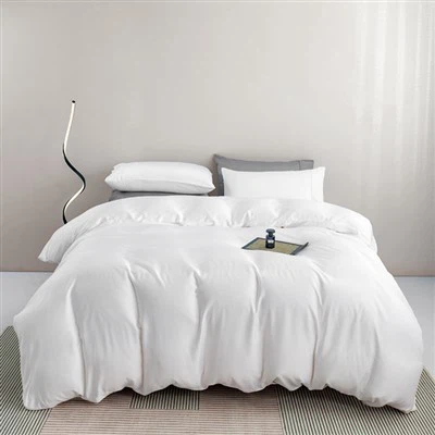 व्हाइट बांस ड्यूवेट कवर